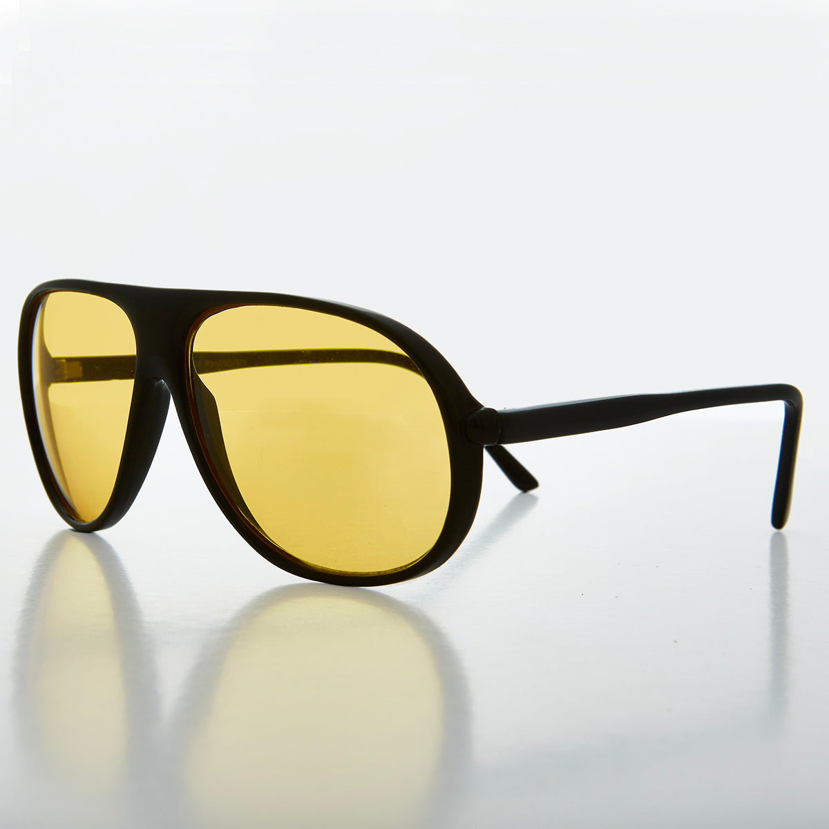 Pilot Sunglasses with Yellow Lenses Bright Sunglass Museum