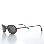 Load image into Gallery viewer, oval metal sunglasses
