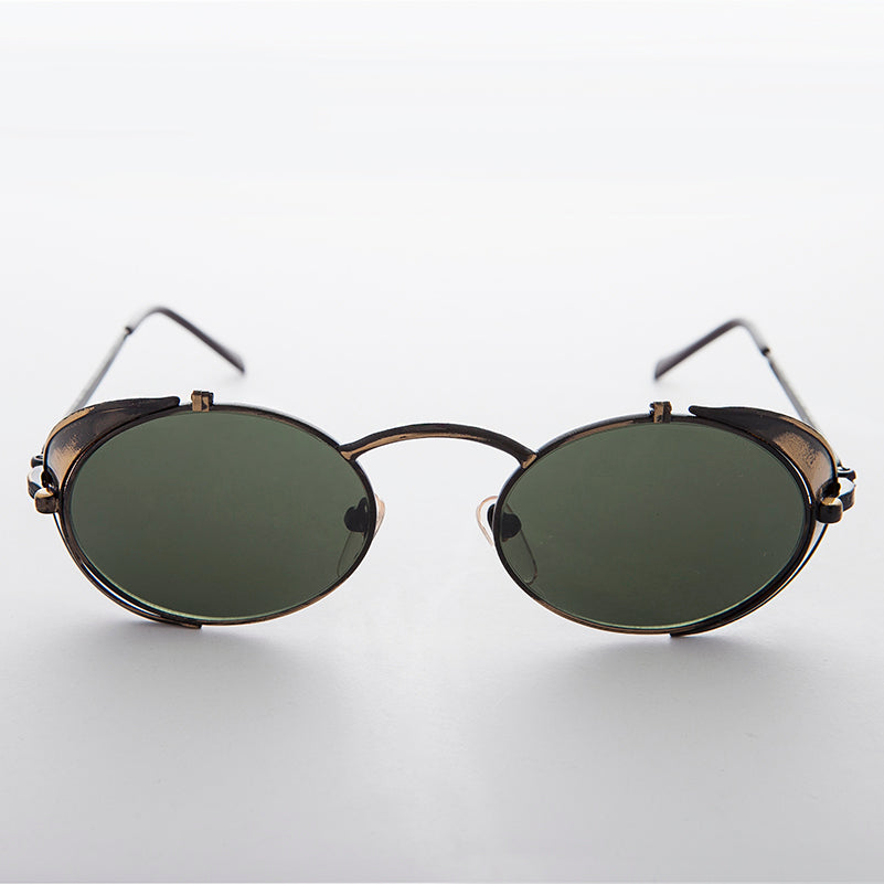 Sunglass Museum Steampunk Goggle Sunglass with Side Shields Vintage - Orson