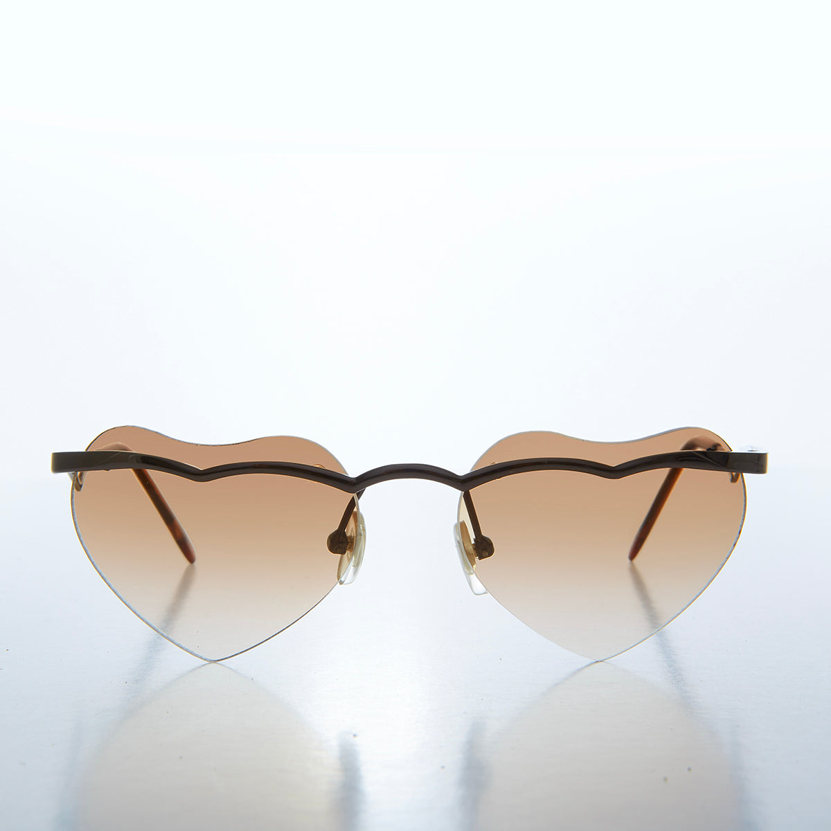 brown heart sunglasses