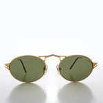 Load image into Gallery viewer, gold oval metal sunglasses
