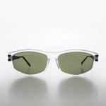 Load image into Gallery viewer, Rectangular Sunglass with Art Deco Etched Temples
