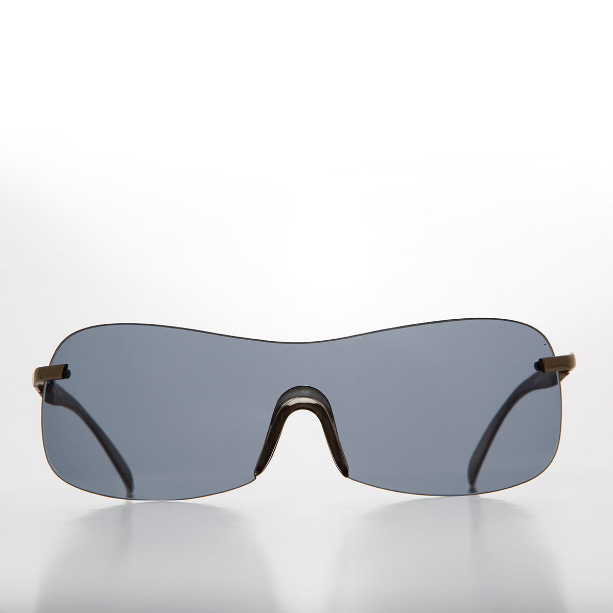 gray mono lens y2k vintage sunglasses
