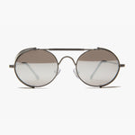 Load image into Gallery viewer, Oval Steampunk Sunglass with Folding Side Shields 
