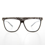 Load image into Gallery viewer, Snakeskin Clear Lens 80s Glasses 
