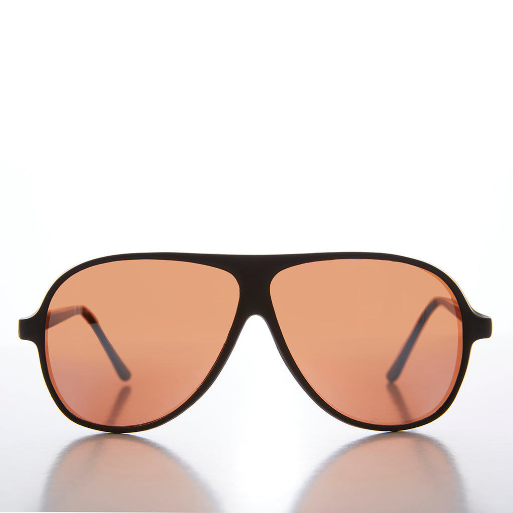 Perfect Black Aviator with Copper Driving Lenses