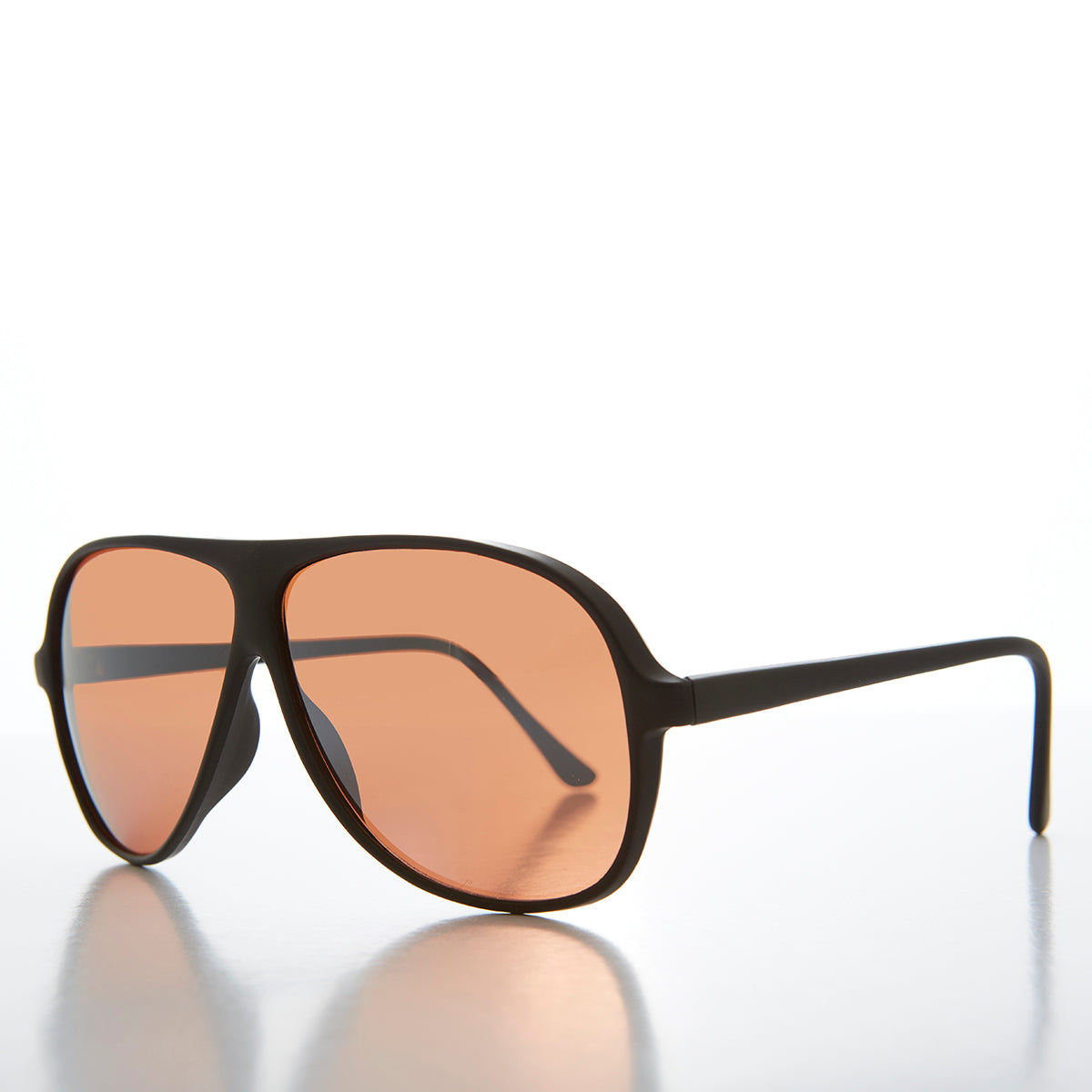 Perfect Black Aviator with Copper Driving Lenses