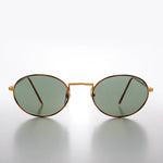 Load image into Gallery viewer, Gold and Tortoise Perfect Oval Sunglass
