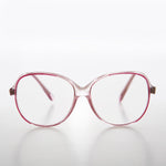 Load image into Gallery viewer, Big Clear Retro Reading Glasses with Red Color Accent 
