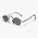 Load image into Gallery viewer, Ultimate Silver Steampunk Sunglass 
