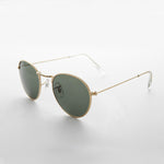 Load image into Gallery viewer, round glass lens gold frame classic vintage sunglass
