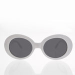 Load image into Gallery viewer, White Cat Eye Oval Clout Sunglass
