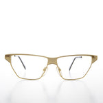 Load image into Gallery viewer, gold horn rim 90s rx optical quality eyeglasses
