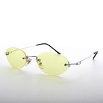 Load image into Gallery viewer, 90s Vintage Rimless Oval Colored Lens Sunglass
