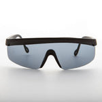 Load image into Gallery viewer, black sports wrap 80s vintage sunglass
