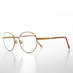 Load image into Gallery viewer, Round Gold Reading Glasses with Tube Temples

