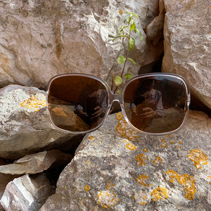 Oversized Square Sunglass with Polarized Lens