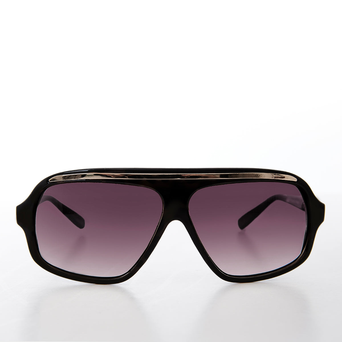 Fancy Flat Top Pilot Sunglasses 