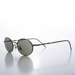 90s Small Oval Metal Frame Sunglasses 