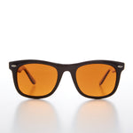Load image into Gallery viewer, Classic Square Sunglass with Amber Lens - Aiden
