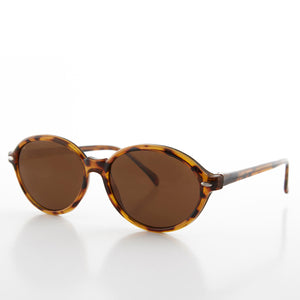 oval tortoise sunglasses