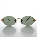 Load image into Gallery viewer, Oval Rimless Minimalistic Vintage Sunglasses 
