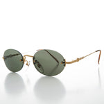 Load image into Gallery viewer, Oval Rimless Minimalistic Vintage Sunglasses 
