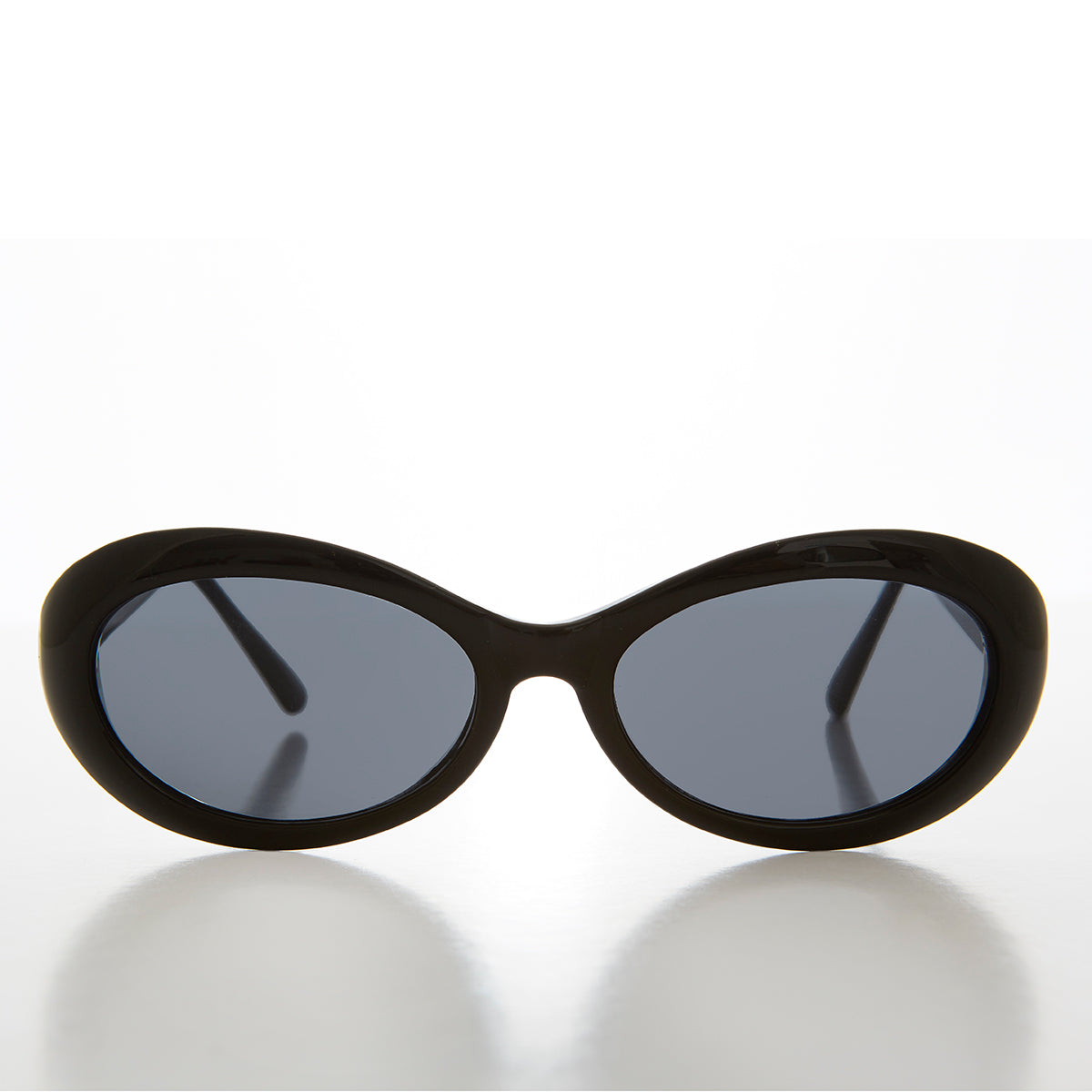 oval black sunglasses