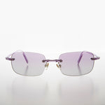 Load image into Gallery viewer, Rimless Color Lens Rectangular Vintage Sunglass

