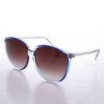 Load image into Gallery viewer, Round Large Women's Clear Frame 80s Vintage Sunglasses
