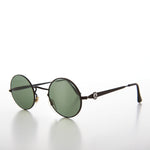 Load image into Gallery viewer, Round Sunglass with Peace Sign and Glass Lens - Arrow
