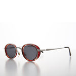 Load image into Gallery viewer, oval silver sunglasses
