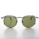 Load image into Gallery viewer, Round Gold Industrial Vintage 90s Sunglasses
