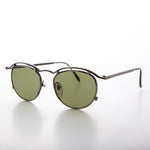 Load image into Gallery viewer, Round Gold Industrial Vintage 90s Sunglasses

