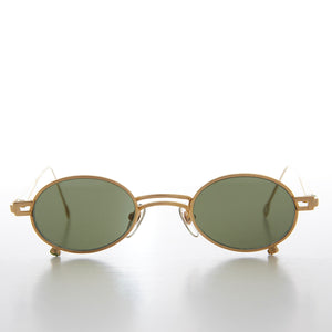 Small Oval 90s Full Metal Steampunk Sunglasses