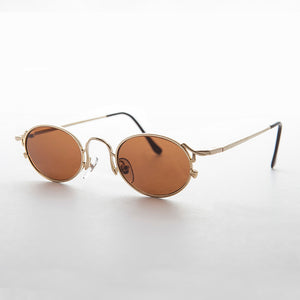 oval gold sunglasses