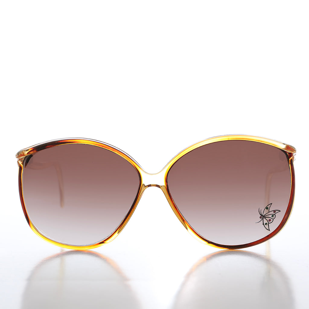 80s Rhinestone Boho Vintage Sunglasses