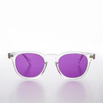 Load image into Gallery viewer, Clear Acetate Square Sunglass with Colored Lenses
