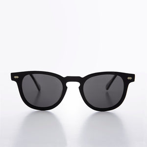 Black Polarized Square Sunglass - Benson