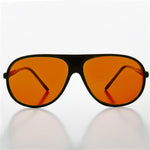 Load image into Gallery viewer, Pilot Sunglasses with Orange Lenses
