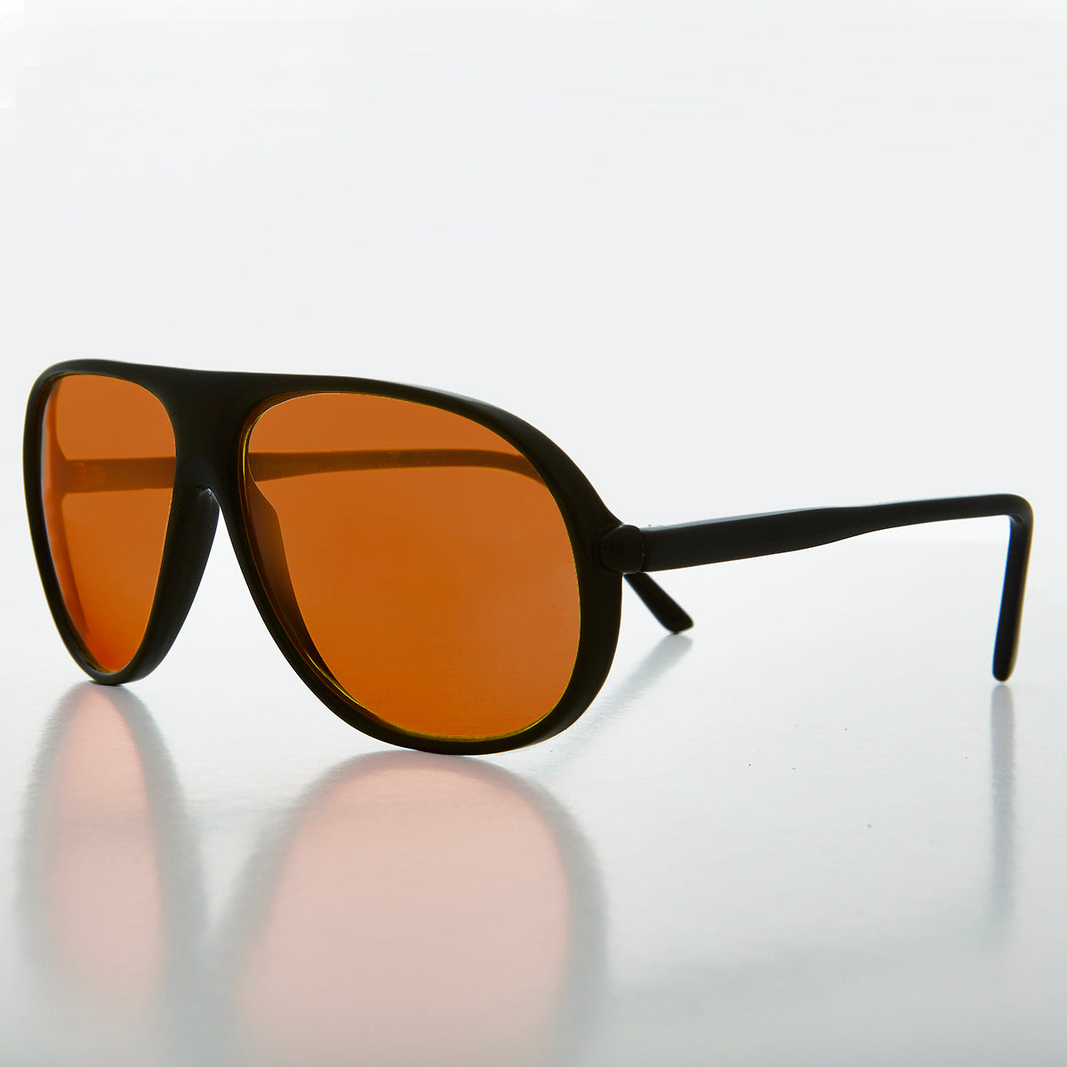 Pilot Sunglasses with Orange Lenses
