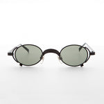 Load image into Gallery viewer, 90s Oval Goth Steampunk Vintage Sunglass 
