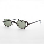 Load image into Gallery viewer, 90s Oval Goth Steampunk Vintage Sunglass 
