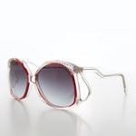 Load image into Gallery viewer, 80s Oversized Sunglasses with Rhinestones 
