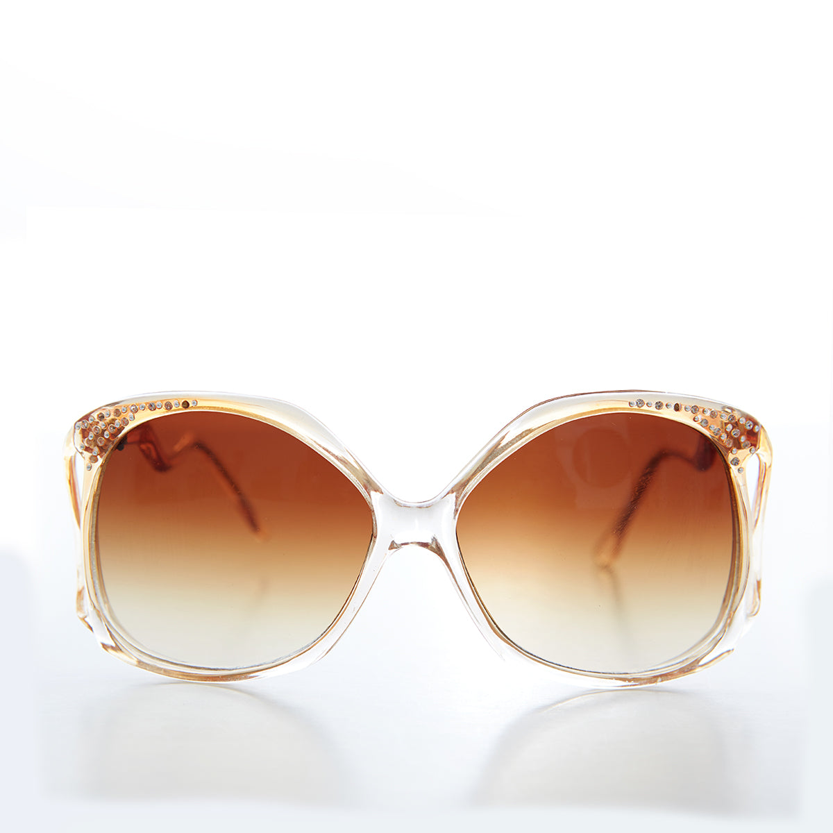 80s Oversized Sunglasses with Rhinestones 