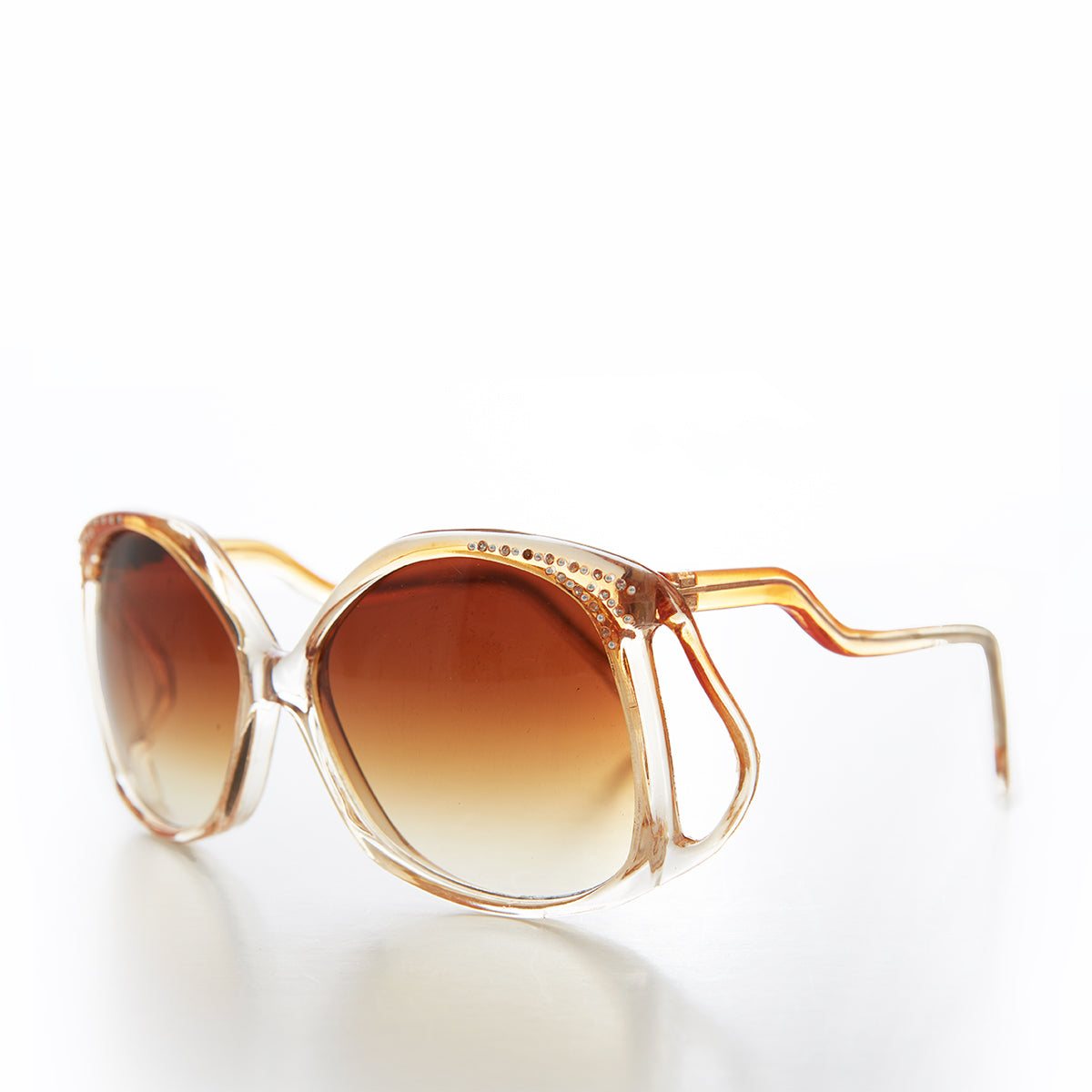 80s Oversized Sunglasses with Rhinestones 