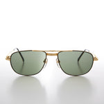 Load image into Gallery viewer, Gold Low Profile Fancy Aviator Vintage Sunglass - Ceaser
