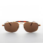 Load image into Gallery viewer, Narrow Rectangular Vintage PIlot Sunglass
