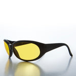 Load image into Gallery viewer, Wrap Around Yellow Lens Vintage Sunglasses 
