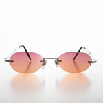 Load image into Gallery viewer, 90s Rimless Octagon Vintage Sunglass
